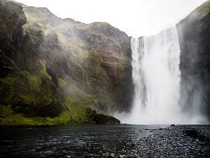 La cascata islandese 